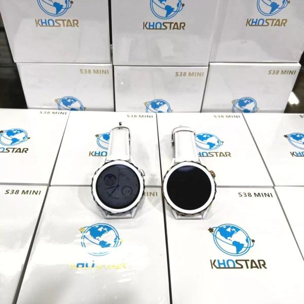 Imagem de Relogio smartwatch s38 mini feminimo prova d'agua prata - khostar