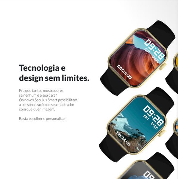 Imagem de Relógio Smartwatch Seculus Unissex 17001MPSVPL1