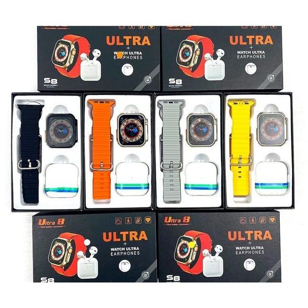 Imagem de Relógio Smartwatch Ultra 8 2024 C/ duas Pulseiras + Fone de ouvido bluetooth