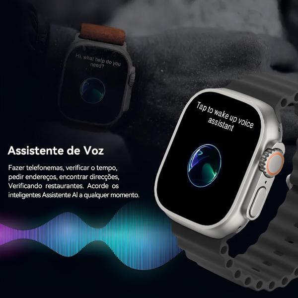 Imagem de Relógio Smartwatch Ultra 9 Plus Series 9 Amoled Nfc Gps Novo