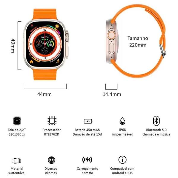 Imagem de Relógio Smartwatch Ultra Series 9 Lançamento Nfc Gps S9 2024