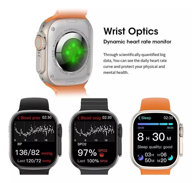 Imagem de Relógio Smartwatch Ultra Series 9 Plus 49 Mm Gps Nfc Preto