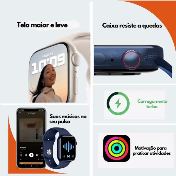 Imagem de Relogio Smartwatch W29 Pro Original Serie 9 Android Ios Nfc