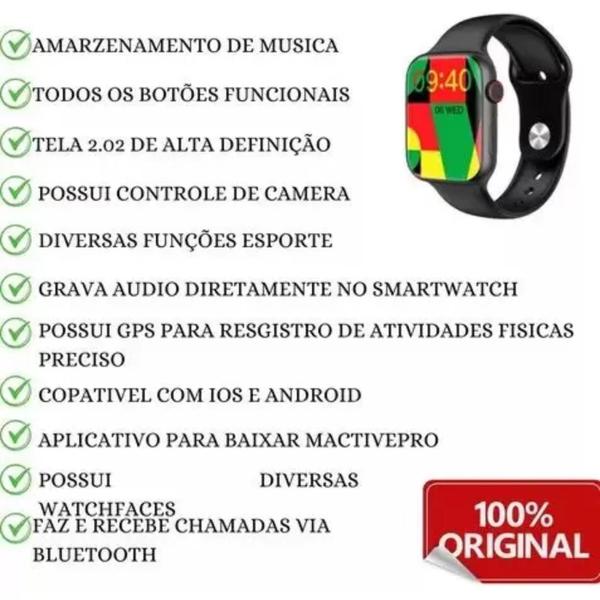 Imagem de Relogio Smartwatch W29 Pro Original Serie 9 Android Ios Nfc