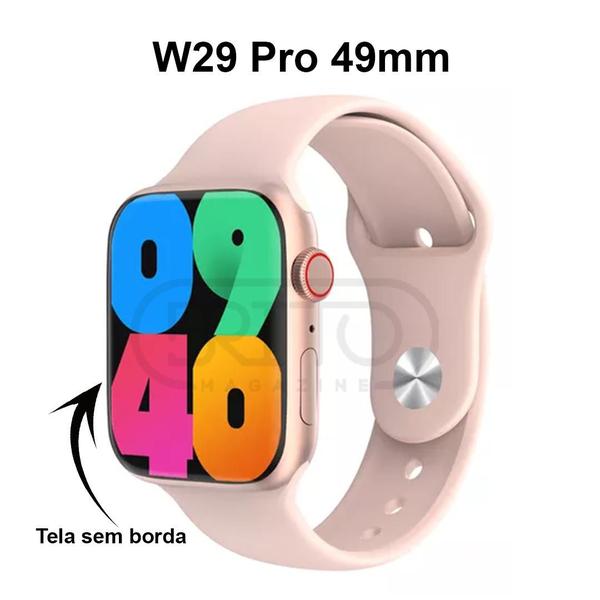 Imagem de Relogio Smartwatch W29 Pro Watch 9 Ilha Dinâmica e Borda Infinita