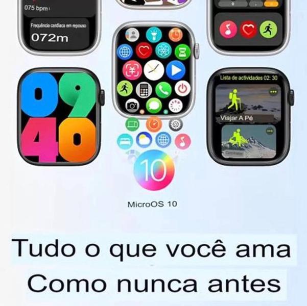 Imagem de Relogio Smartwatch W59+ Plus Serie 9 2GB de Memoria NFC Lançamento