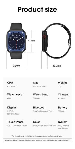 Imagem de Relógio Smartwatch W59 pro Series 9 Nfc Masculino E Feminino 