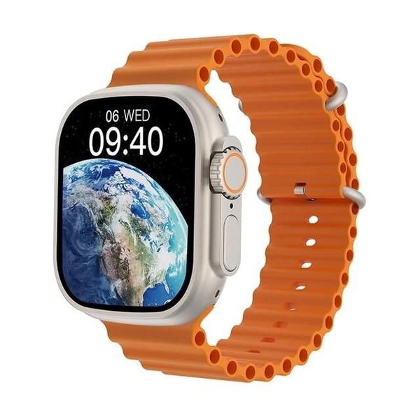 Imagem de Relogio Smartwatch W68 Ultra Max Serie 8 49mm NFC Trava Para Pulseiras Faz e recebe ligações