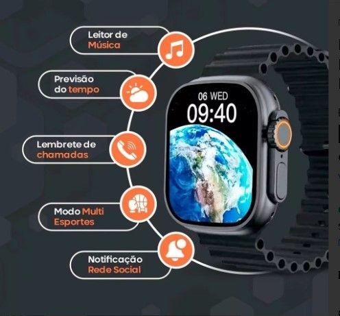 Imagem de Relógio Smartwatch W69 Masculino Feminino Com 7 Pulseiras