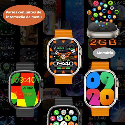 Imagem de Relógio Smartwatch W69 Ultra Series 9 Inteligente Aprova De Agua