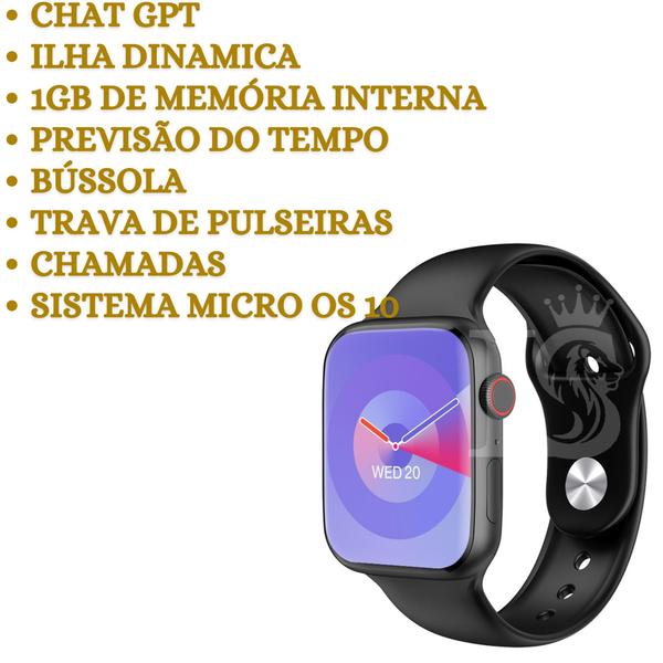 Imagem de Relógio Smartwatch W99+ Watch 9 Amoled Chat Gpt Microwear