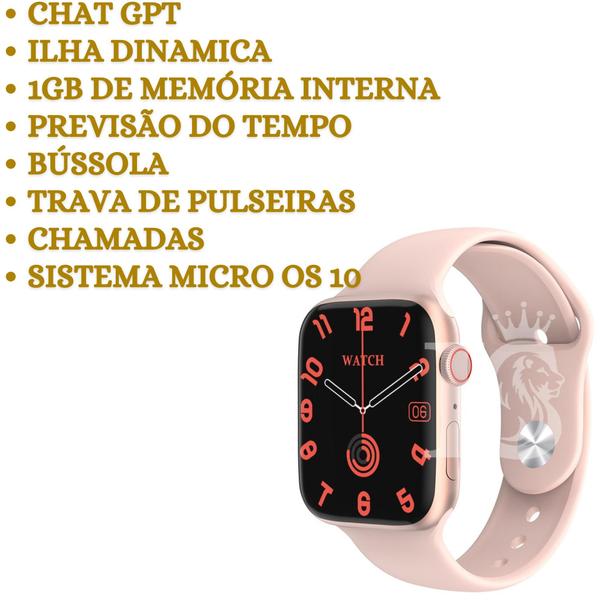 Imagem de Relógio Smartwatch W99+ Watch 9 Amoled Chat Gpt Microwear