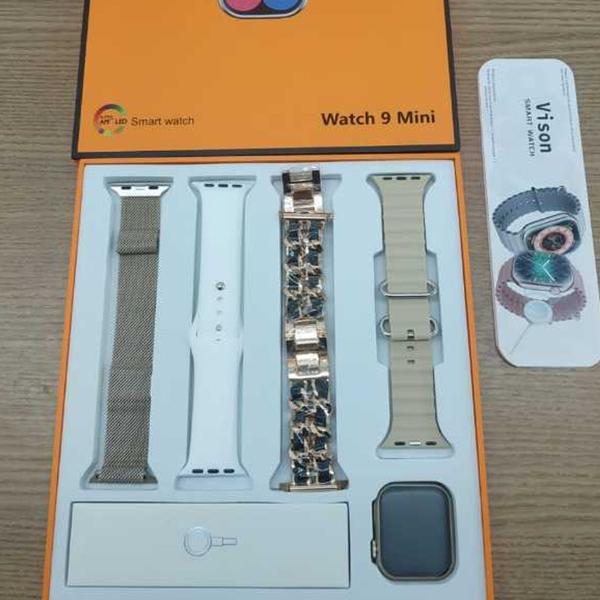 Imagem de Relogio smartwatch watch 9 mini vision com 4 pulseiras