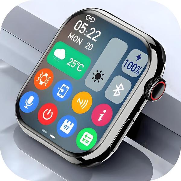 Imagem de Relógio Smartwatch Watch 9 Pro + 2 pulseiras tela personalizável ligações GPS Atividades Físicas redes sociais ilha dinâmica masculino e feminino