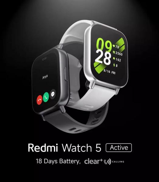 Imagem de Relógio Smartwatch Xiaomi Redmi Watch 5 Active, (Preto) Global