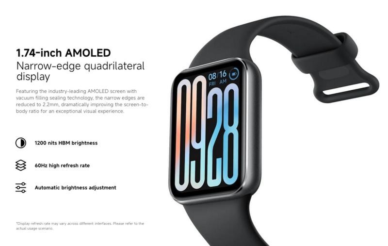 Imagem de Relógio Smartwatch XiaomiMi Band 9 Pro com GPS Preto