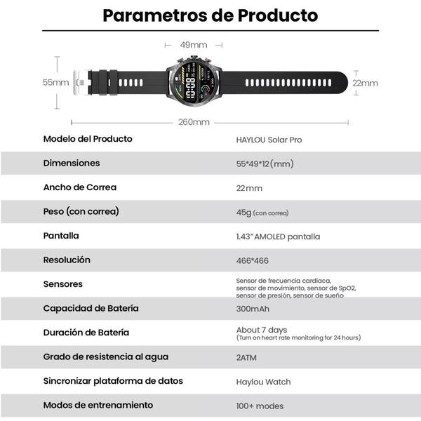 Relogio Smartwatch XiaomiMi Solar Pro Amoled A Prova D'agua com Certificação Militar - Haylou Imagem de Relogio Smartwatch XiaomiMi Solar Pro Amoled A Prova D'agua com Certificação Militar - Haylou