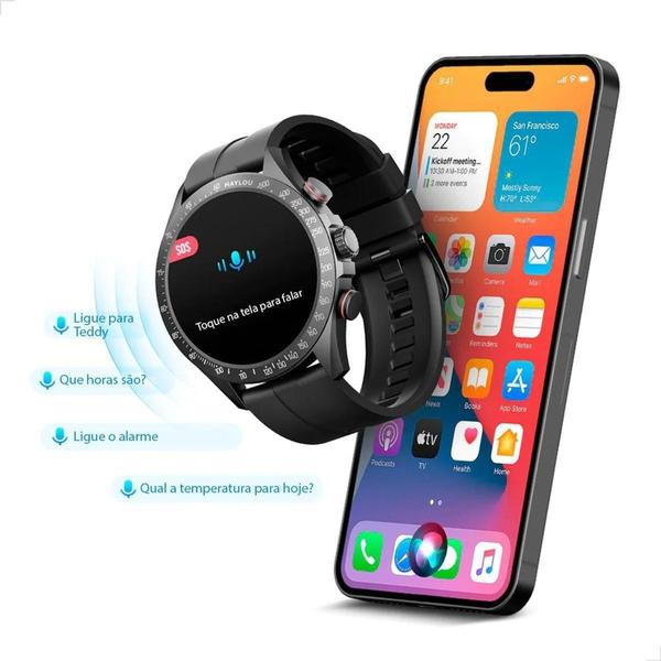 Relogio Smartwatch XiaomiMi Solar Pro Amoled A Prova D'agua com Certificação Militar - Haylou Imagem de Relogio Smartwatch XiaomiMi Solar Pro Amoled A Prova D'agua com Certificação Militar - Haylou