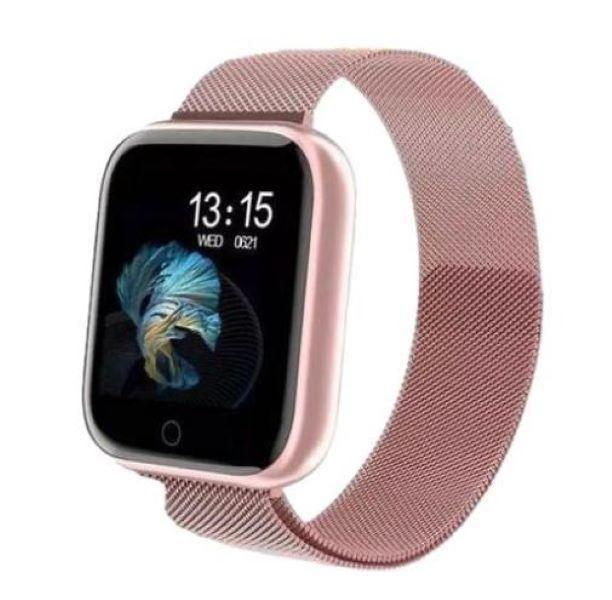 Imagem de Relógio Smartwhatch P70 Pro Bluetooth Pulseira Metal Rose