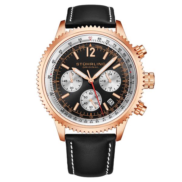 Relógio social esportivo Monaco de 44 mm com taquímetro - Stuhrling Original Imagem de Relógio social esportivo Monaco de 44 mm com taquímetro