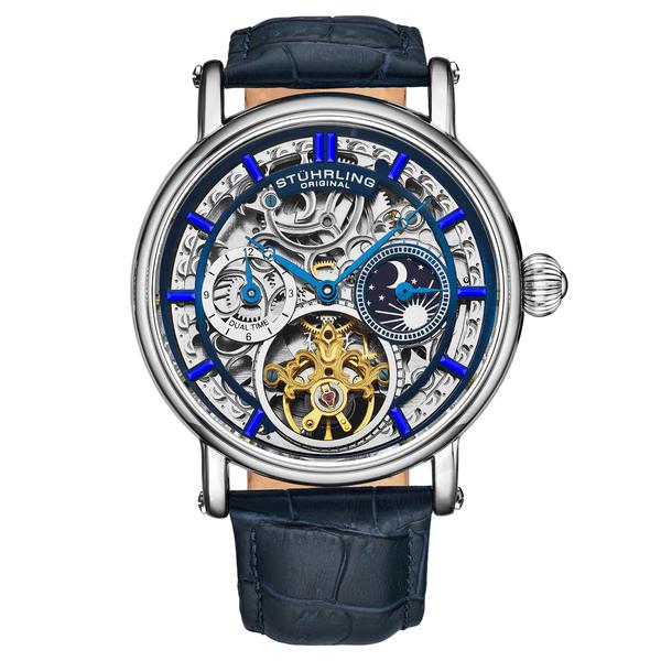 Relógio Stuhrling Original 4000 Automatic 43mm Skeleton para mim Imagem de Relógio Stuhrling Original 4000 Automatic 43mm Skeleton para mim