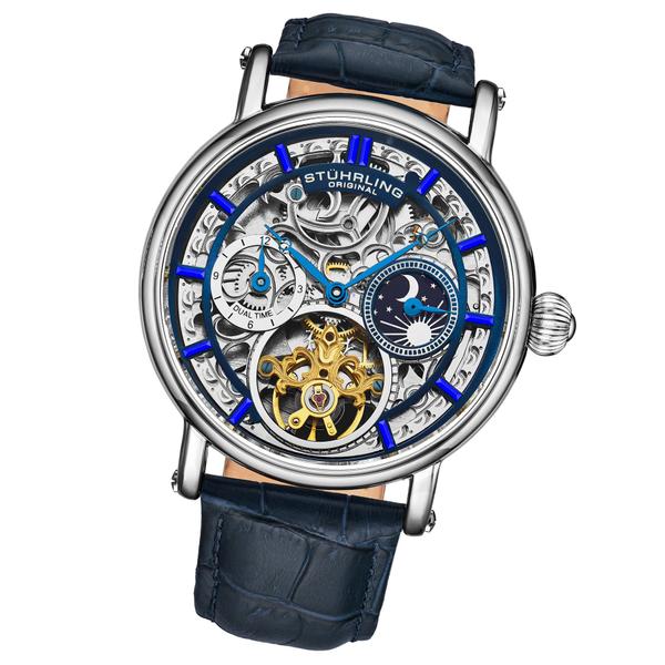 Relógio Stuhrling Original 4000 Automatic 43mm Skeleton para mim Imagem de Relógio Stuhrling Original 4000 Automatic 43mm Skeleton para mim