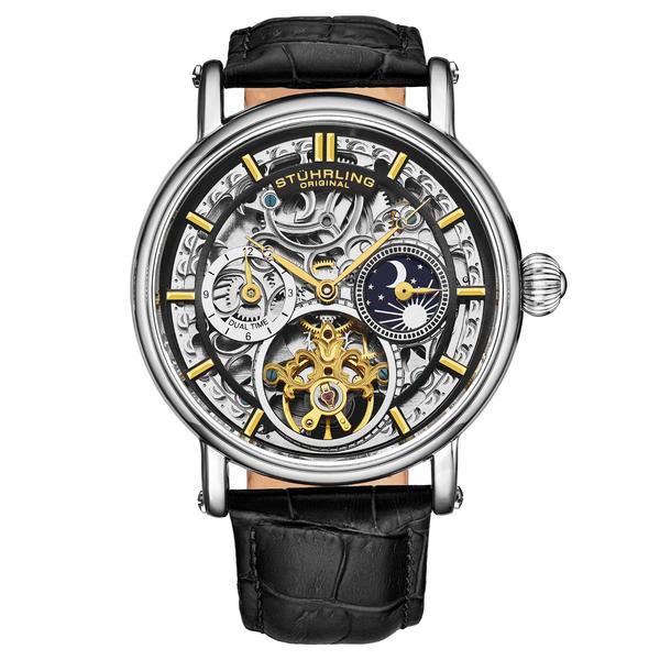 Relógio Stuhrling Original 4000 Automatic 43mm Skeleton para mim Imagem de Relógio Stuhrling Original 4000 Automatic 43mm Skeleton para mim