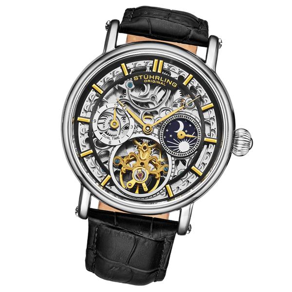 Relógio Stuhrling Original 4000 Automatic 43mm Skeleton para mim Imagem de Relógio Stuhrling Original 4000 Automatic 43mm Skeleton para mim