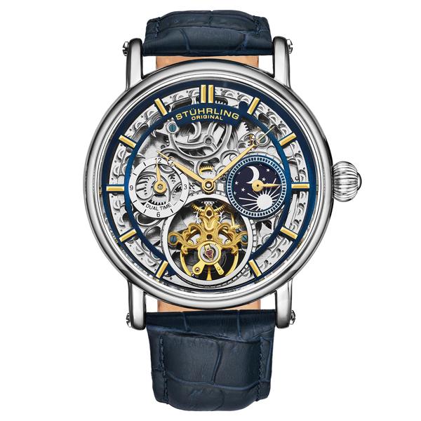 Relógio Stuhrling Original 4000 Automatic 43mm Skeleton para mim Imagem de Relógio Stuhrling Original 4000 Automatic 43mm Skeleton para mim