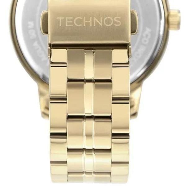 Imagem de Relógio Technos Classic Elegante Moderno Leve Confortável Caixa e Pulseira de Aço Inoxidável Dourado Médio - 2036MSD/1X