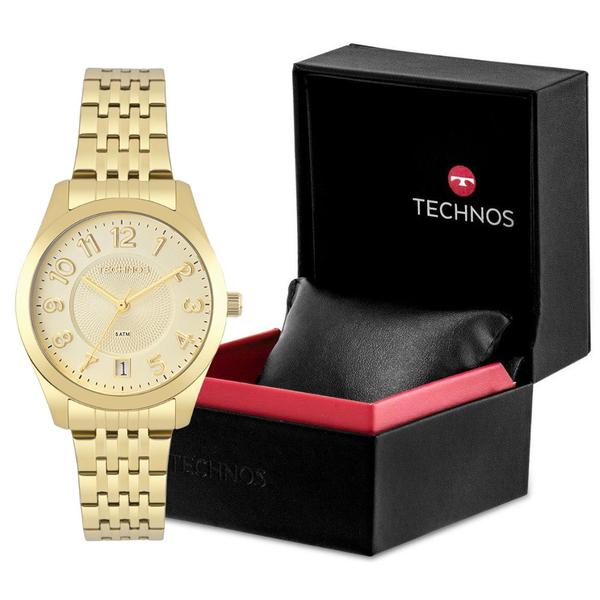 Imagem de Relógio Technos Dourado Feminino Elegance Aço 2115KNJS/4X