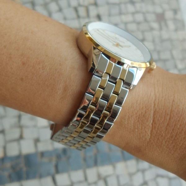 Imagem de Relogio Technos Feminino Bicolor Dourado Prata 2035Mxk/1K