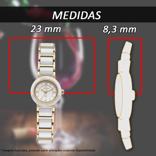 Imagem de Relógio Technos Feminino Ceramic Branco 2035LWF 1B 23mm