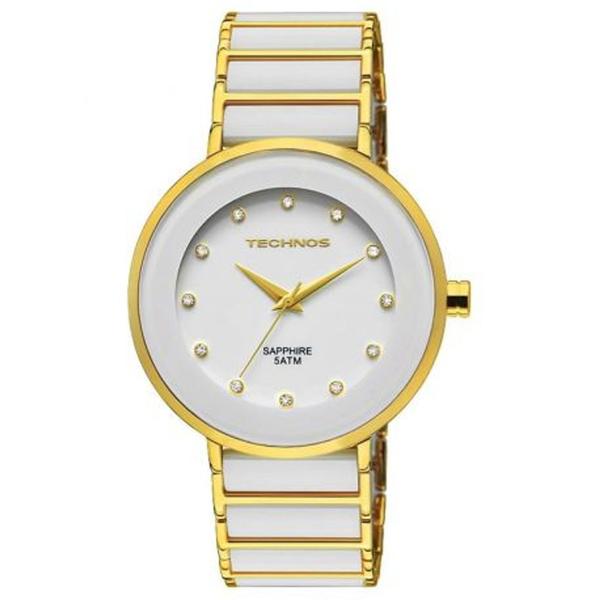 Imagem de Relógio Technos Feminino Ceramic Saphire Elegance Dourado 2035LMM/4B