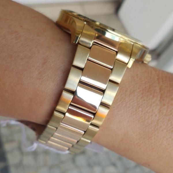 Imagem de Relogio Technos Feminino Dourado Rosa Numeros 2036Msh/1J