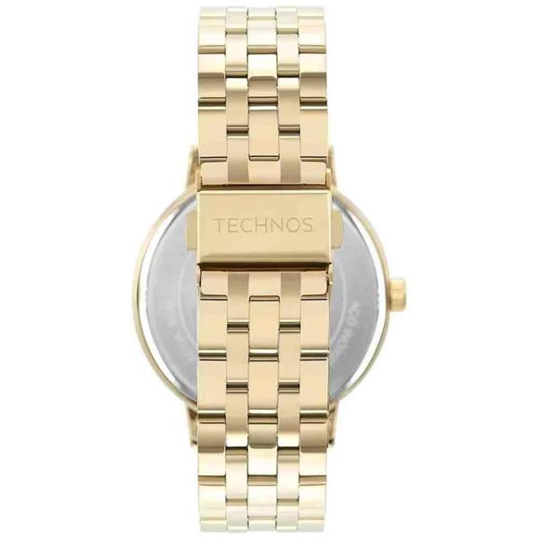 Imagem de Relogio Technos feminino dourado rose grande de aço inox prova dagua 2036MPJ/1J