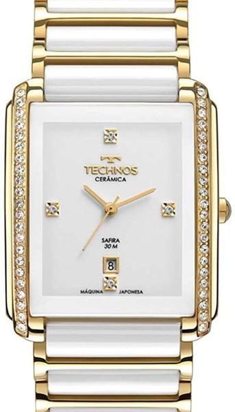 Imagem de Relógio Technos Feminino Elegance Ceramic Sapphire Original GN10AX/4B