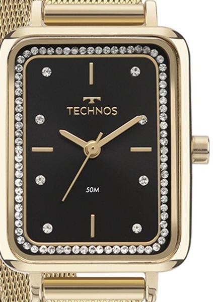 Imagem de Relógio Technos Feminino Elegance Retangular Mini Dourado GL32AP/1P