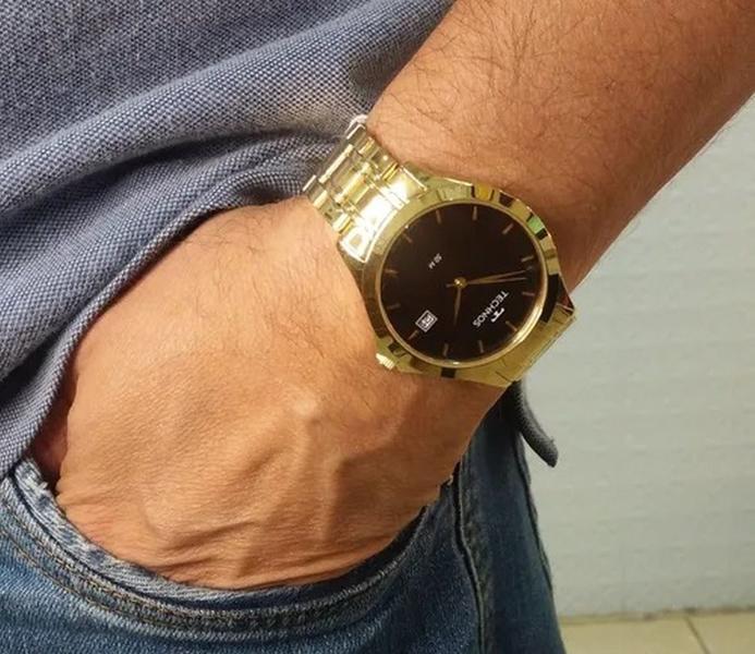 Imagem de Relógio Technos Masculino Analógico Classic Stell Dourado 1S13BWTDY/4P