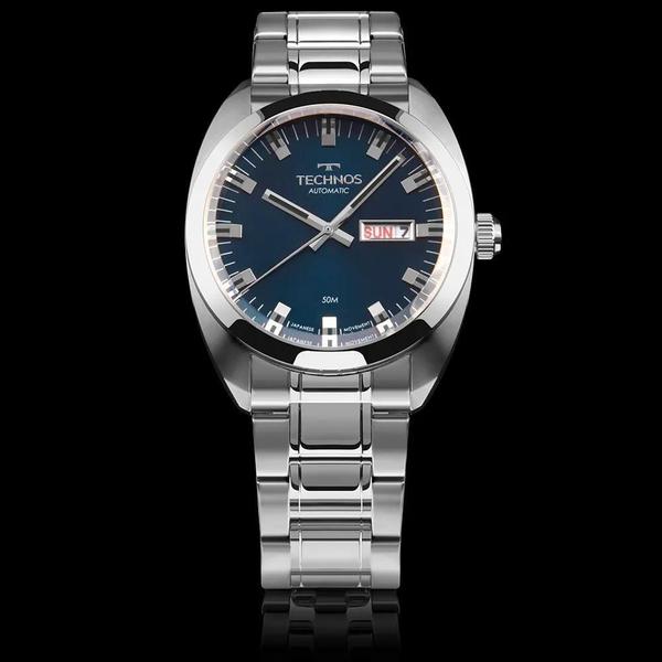 Relógio Technos Masculino Automatico Prata - 8205OV/1A Imagem de Relógio Technos Masculino Automatico Prata - 8205OV/1A