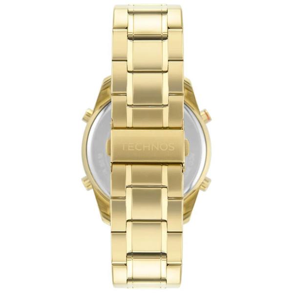 Imagem de Relógio Technos Masculino Dourado BJ3589AB/1D Aço Dourado Anadigi