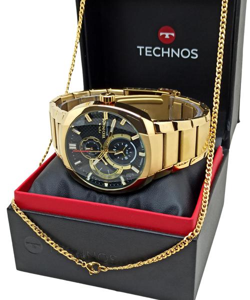 Imagem de Relógio Technos Masculino Dourado Skymaster 6p27dus/1p Luxo