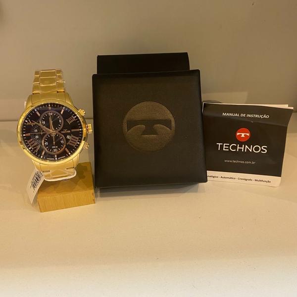 Imagem de Relógio Technos Masculino Grandtech Dourado JS15EMU/1D