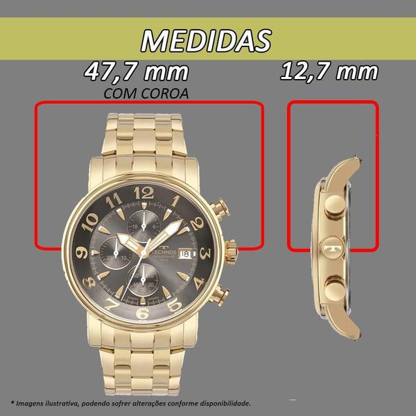 Imagem de Relógio Technos Masculino Grandtech Dourado Js15Ena 1P