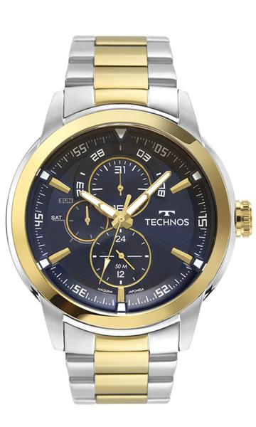 Imagem de Relógio Technos Masculino Grandtech Skymaster Bicolor Dourado 6P57AE/1A