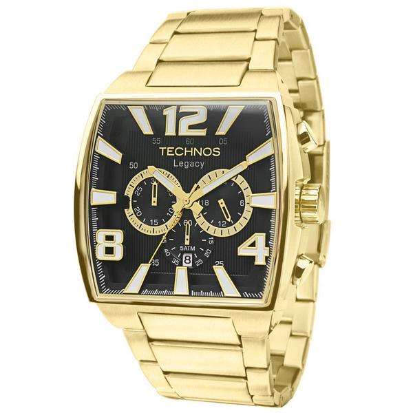 Imagem de Relógio Technos Masculino Legacy Cronógrafo JS25AR/1D Pulseira de Aço Dourado