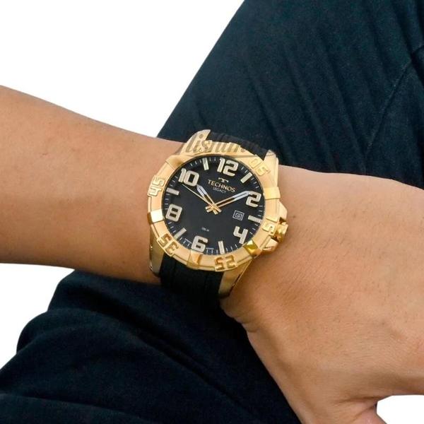 Imagem de Relógio Technos Masculino Legacy Dourado Caixa Grande Original Oferta 2315AAHA/8P