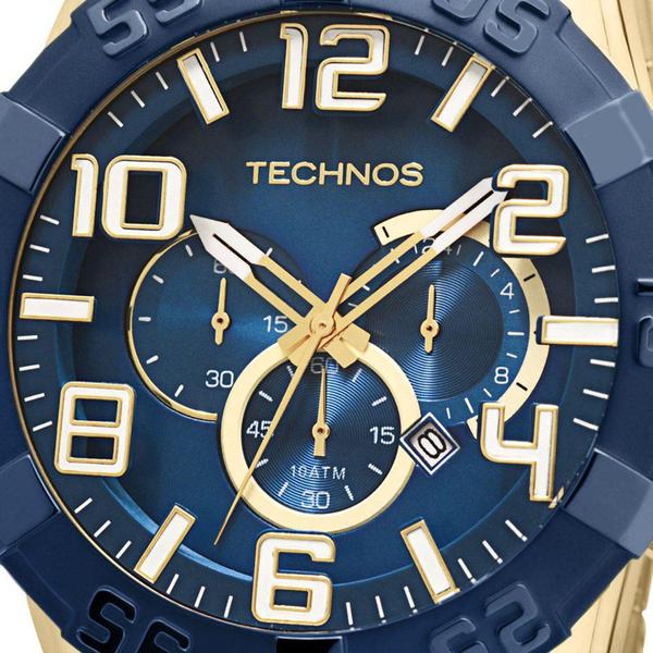 Imagem de Relógio Technos Masculino Legacy OS20IQS/1A Dourado Azul