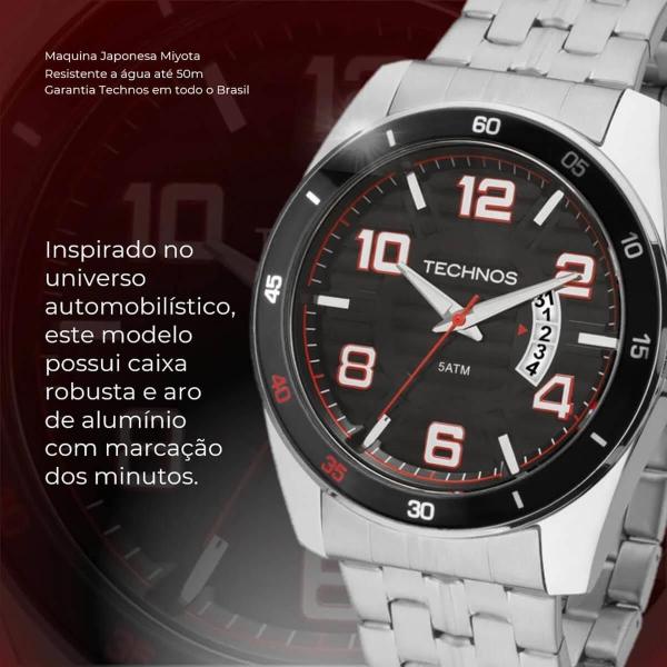 Imagem de Relógio Technos Masculino Racer Analógico - 2115KSS/1P