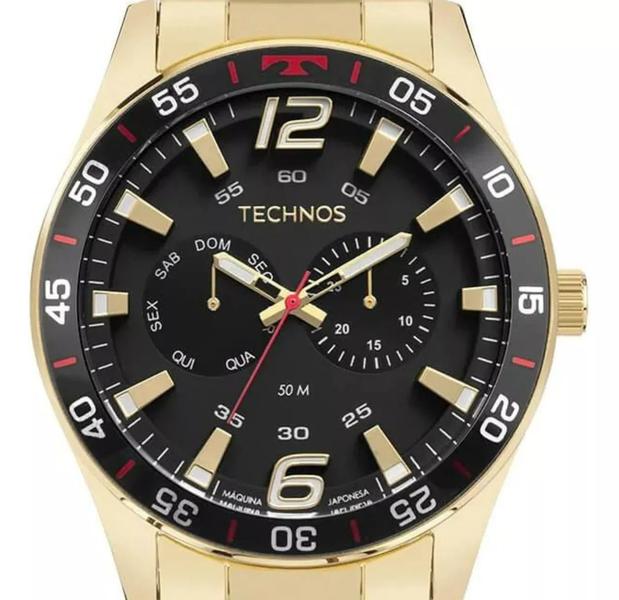 Imagem de Relógio Technos Masculino Racer Premium Dourado - 6P25BX/1P